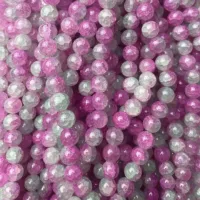 10 мм нефритово измельченный/облачный порошок белый градиент/половина фунтов