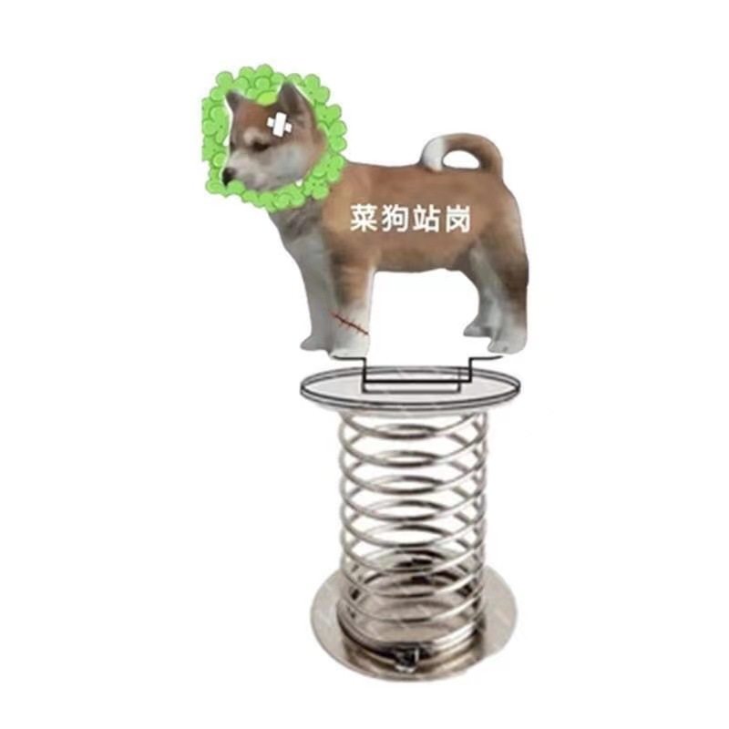 Standing Guard Puppy Vegetable Dog Standing Guard Petty Cat Acrylic Standout Truck Office Desk Side Spring Swing Piece Fun-Taobao