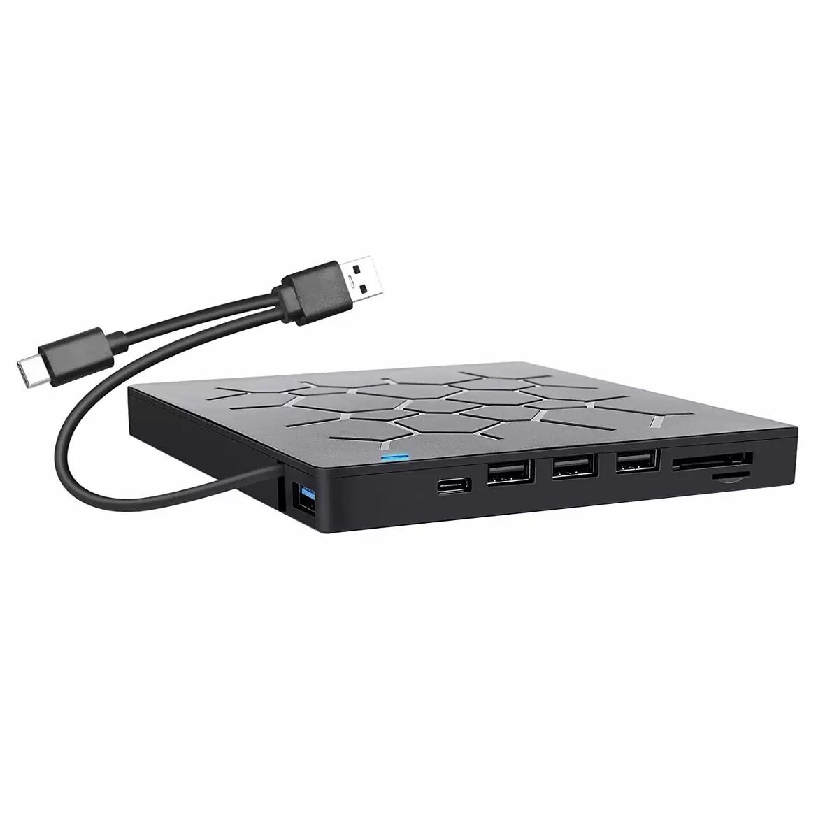 E-commerce external optical drive external computer multi-function burner 7-in-1 ultra-thin 2a2c mobile optical drive to read and write discs