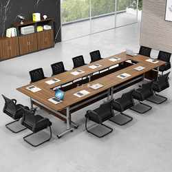 접이식 훈련 테이블 사무실 책상 긴 훈련 테이블과 의자 이중 좌석 회의 테이블 플립 테이블 다기능 이동식