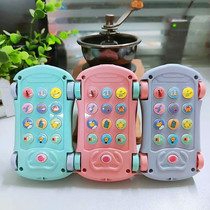 Baby toys mobile phone car early education music projection car model simulation phone story machine childrens toys