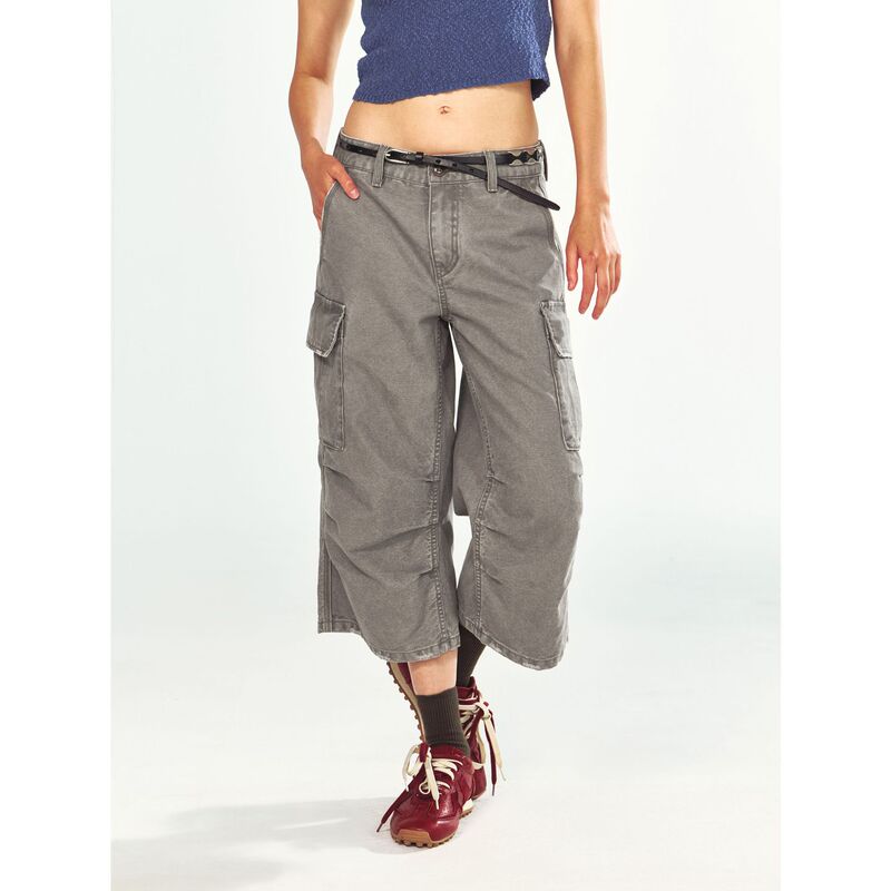 Hello September Black Label New Product Casual Retro Washed Cotton Workwear Capri Pants V63212