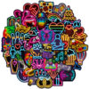 50 Neon Light New Product Personalized Cartoon Car Computer Skateboard Luggage Amazon Graffiti Stickers Shein