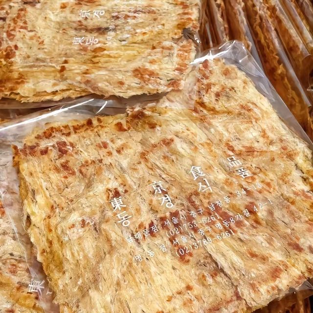 Namdaemun Myeongdong Grandpa Snacks Fish Fillets Pregnant Women and Children Internet Celebrity Snacks Ready-to-eat Hand-Shred Seafood Dried Fish with Thick Meat
