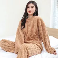 Коричневый [Тот же жаккардовый теплый костюм Анкора] (одинаковый фасон для мужчин и женщин)