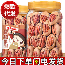Linan Pecan Fruit Pack 500g Open Thin Shell Cream Nut Snack Pecan Dried Fruit Roasted Seeds
