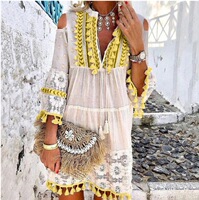 Ladies plus-size 5XL Sweet European Summer beach dress