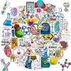 50 Pieces of Laboratory Science Stickers New Product Science Chemistry Laboratory Beaker Graffiti Stickers