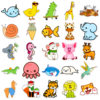 50 cute animal stickers, cute children's graffiti stickers, cups, notebook helmets, refrigerators, electric car stickers