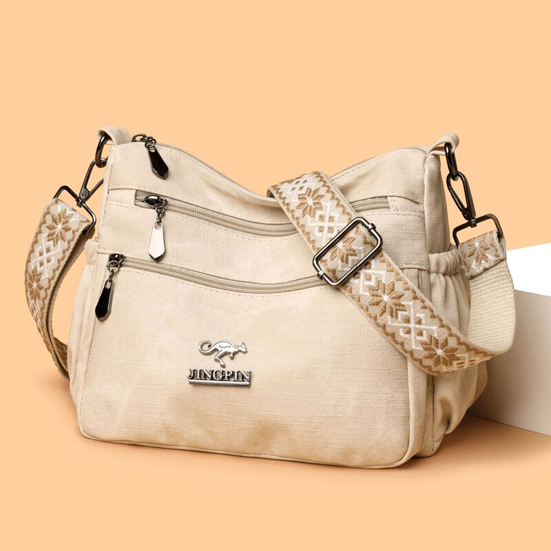 Export Surplus from the Us and France, Italian Cut-Label Clearance Goods, Brand Discount Oxford Cloth Waterproof Crossbody Bag for Women