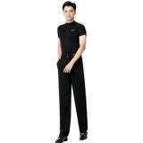 Весенние летние штаны, высокая талия, свободный прямой крой