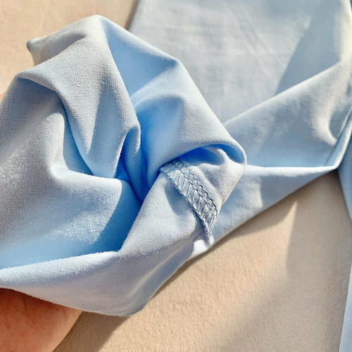 Милая летняя тонкая пижама для девочек, шелковая маска для лица, комплект, детская одежда