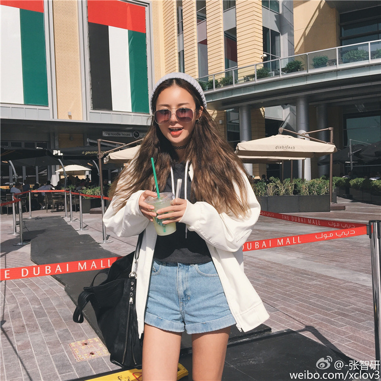2018 mùa hè mới Hàn Quốc retro cao eo quần short denim nữ là mỏng kích thước lớn quăn AA phần đàn hồi quần nóng triều thiết kế thời trang nữ
