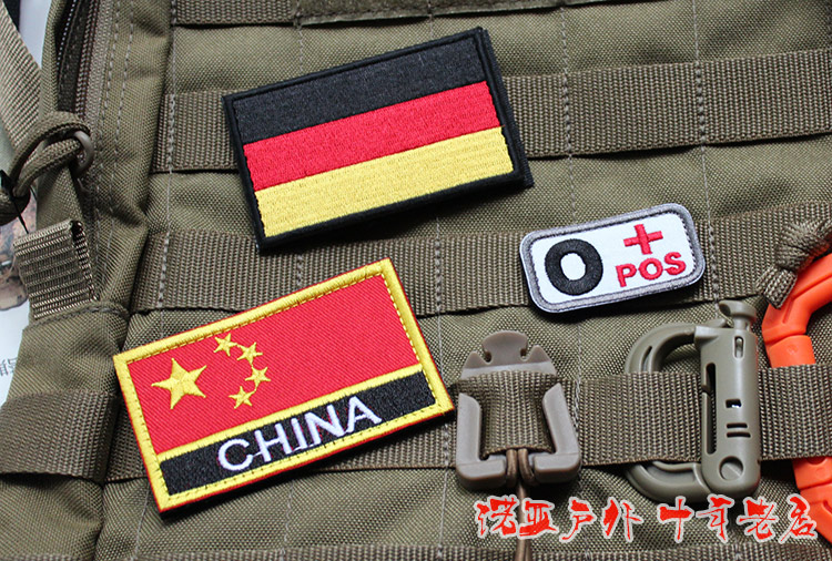 [Năm gói] fan hâm mộ quân đội dán lá cờ quốc gia thêu dán ma thuật chương cờ armband dán cờ cho đất nước miếng dán ủi quần áo rách