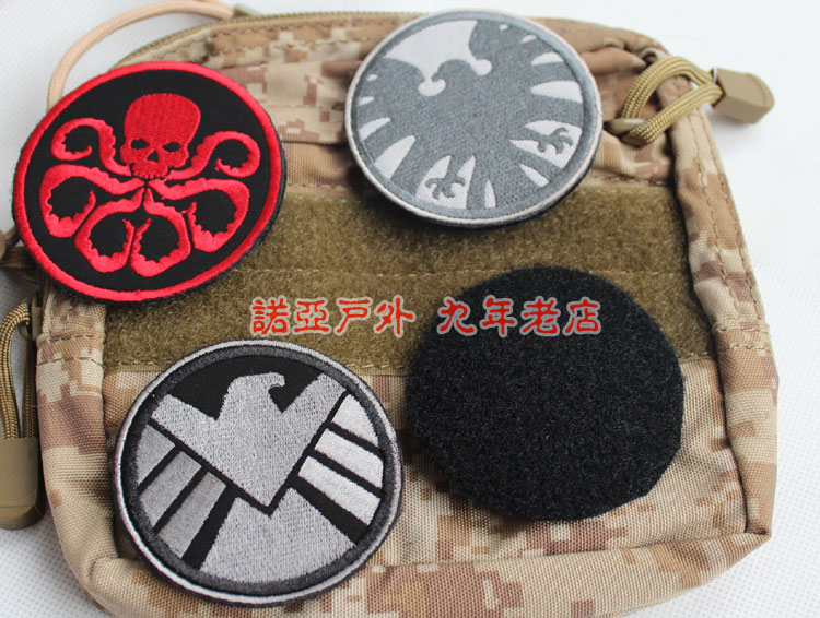 Avengers Armband Aegis Black Hawk Thanh Thêu Velcro Hydra Anime Huy Hiệu Gói Vá mieng dan quan ao