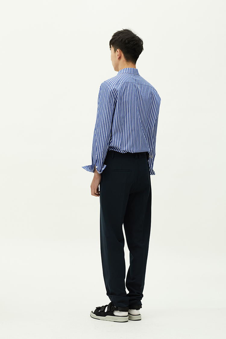 MUZEDUSTUDIO treo lên thoải mái micro-slim phù hợp với quần tây nam quần vải caro