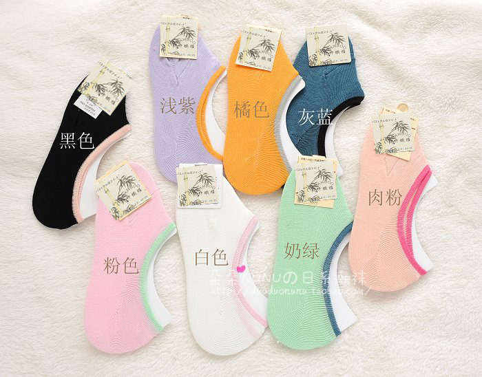 Tre sợi nữ mô hình trạng thái thấp nông hấp thụ mồ hôi hấp thụ chất khử mùi chống dính dải mỏng kháng khuẩn ống ngắn vớ cotton thể thao vớ cao cổ