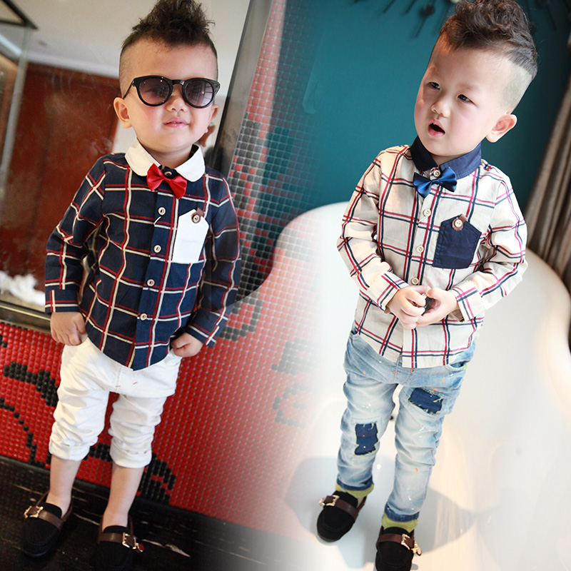 Chemise enfant à manche longue en coton - Ref 2083616 Image 3