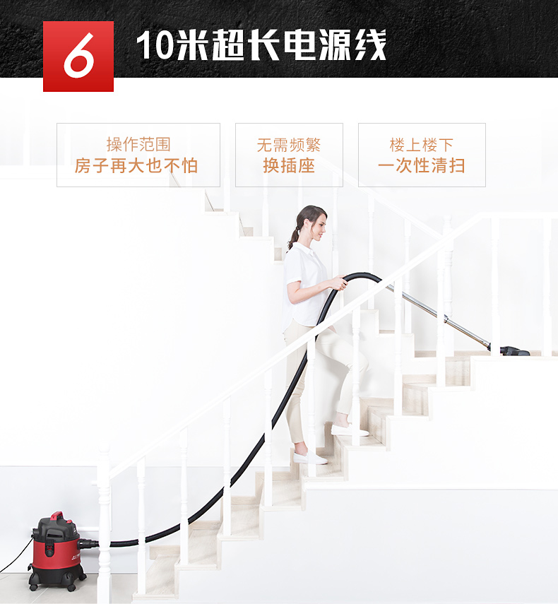 Máy hút bụi gia đình mạnh mẽ, thảm điện mạnh mẽ cầm tay khô và ướt máy mini công nghiệp D-807 - Máy hút bụi may hut bui cam tay