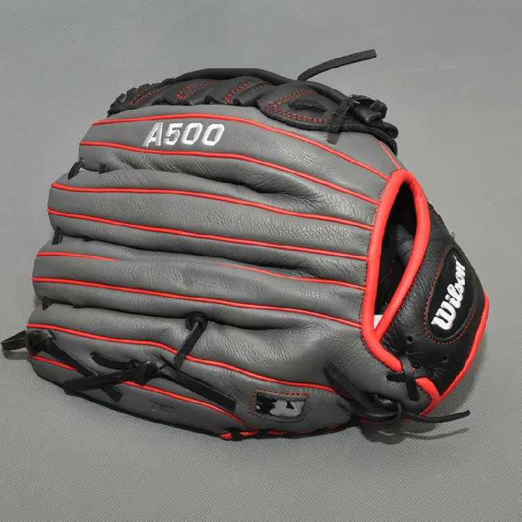 Găng tay bóng chày mềm chuyên nghiệp Wilson A500 Junior dành cho nữ bóng chày 12,5 "Da bò mềm - Bóng chày 	mũ bóng chày aeroready	