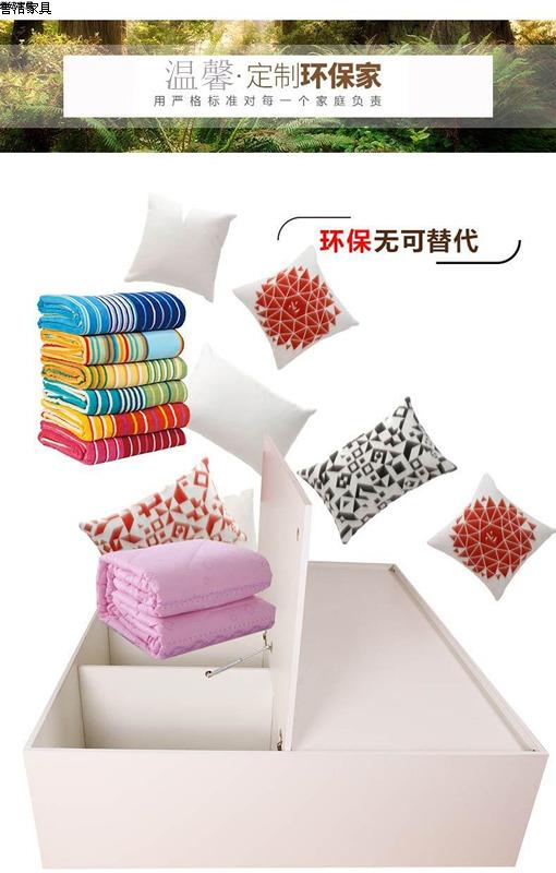 Đa chức năng tấm tatami đơn giản lưu trữ cao hiện đại lưu trữ hộp giường đôi với ngăn kéo giường tùy chỉnh khí nén - Giường giường lưới cho bé