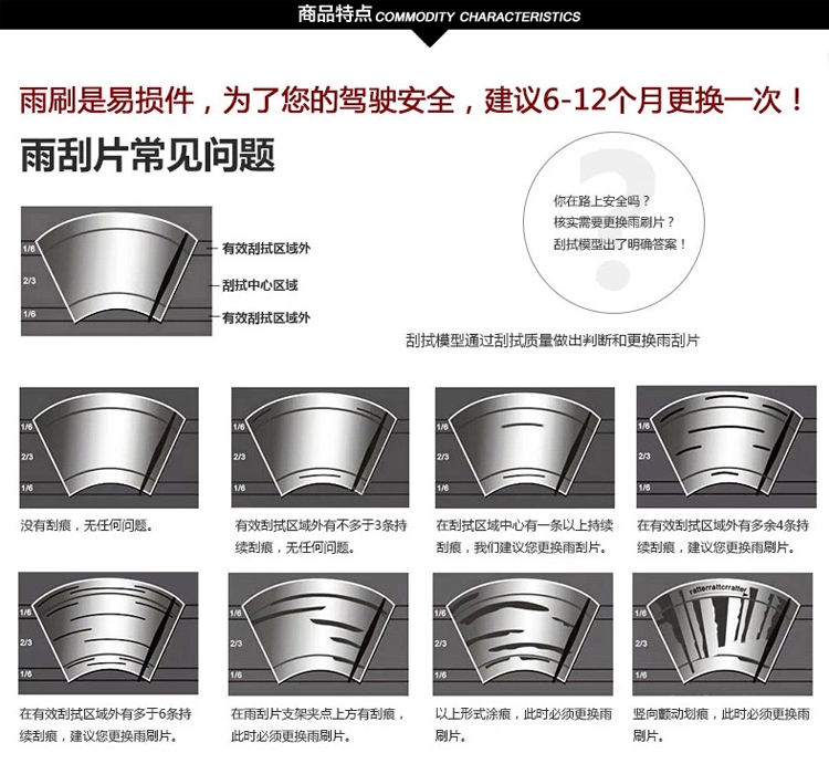 Valeo Yujing có một cái gạt nước cho chiếc gạt nước ô tô chiến thắng Peugeot 307 Sega với bộ làm lệch hướng - Gạt nước kiếng gat nuoc xe oto