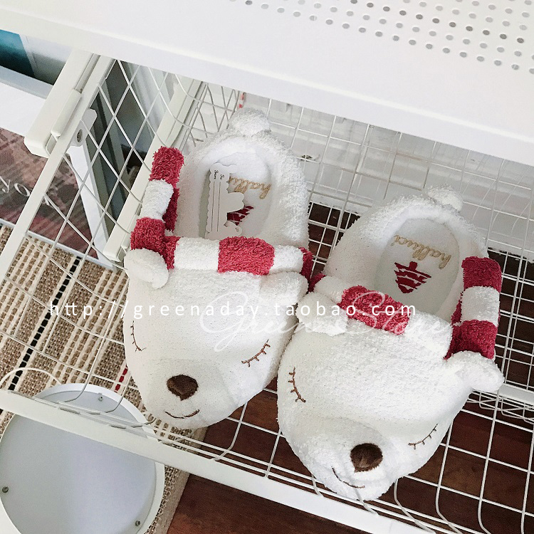 * ngôi nhà xanh * xuất khẩu cao cấp lông siêu dài lông thỏ Angora tai ấm dép cao