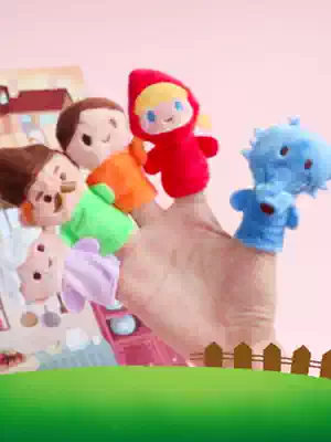 Finger toy finger animal doll set family doll dinosaur early education twelve zodiac animal finger puppet