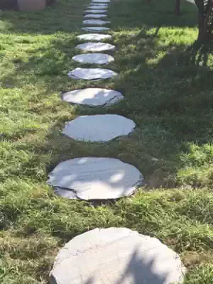 Bluestone board stepping stone Decorative garden landscape non-slip paving floor tiles Garden lawn courtyard footstool stone Tingbu Stone