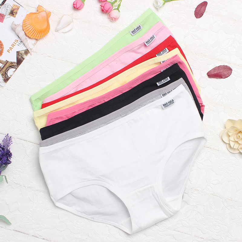 6 hộp quà tặng với kích thước lớn cotton 100% nữ sinh dễ thương ở eo mùa hè nữ cotton đồ lót tam giác quần lót nam thun lạnh siêu mỏng