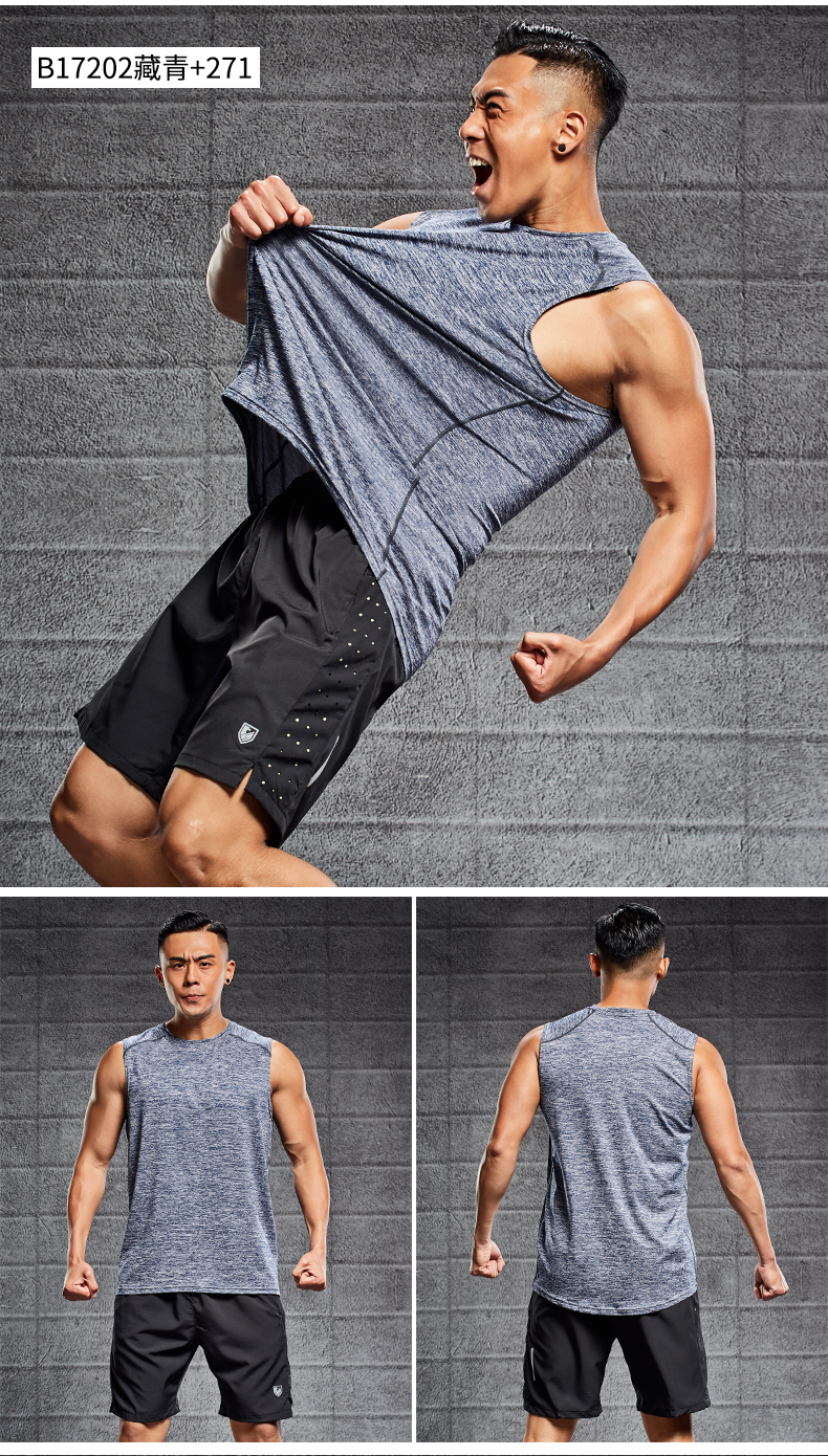 Áo vest thể thao nam quần áo thể thao bóng rổ áo thun không tay chạy bộ quần áo áo sơ mi rộng rãi quần áo ngắn tay nhanh khô quần áo - Quần áo tập thể hình quần áo tập gym nam adidas