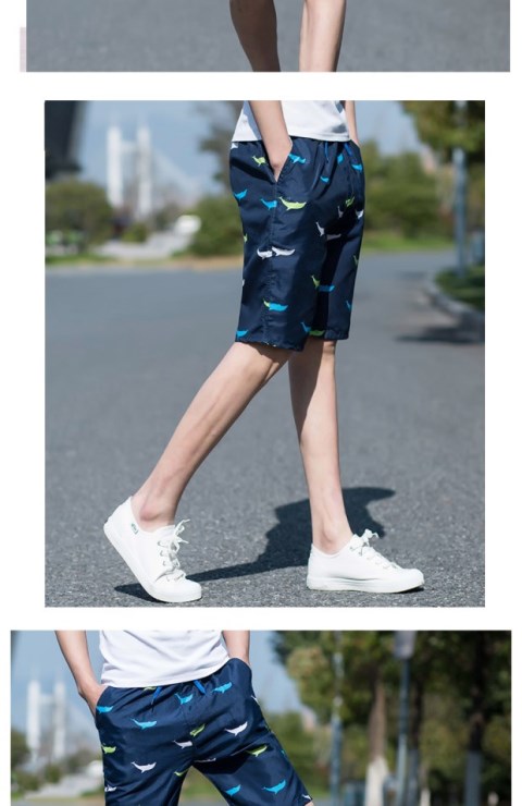 2018 quần trẻ mới bảy điểm quần nam phiên bản Hàn Quốc quần lọt khe đẹp trai xu hướng quần mới sinh viên hè shop quần áo nam