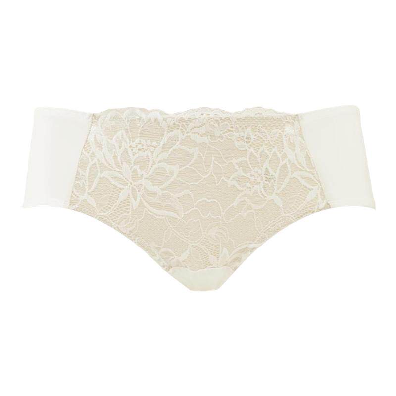 歌瑞尔新款时尚黑色女士内裤棉质裆小心机性感蕾丝裸感中腰三角裤