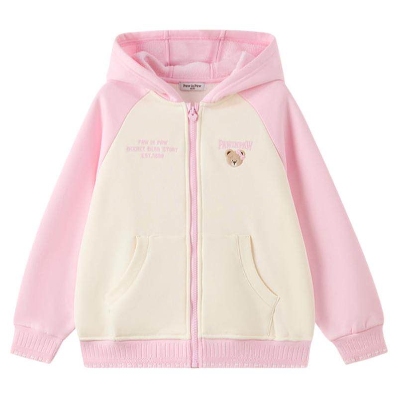 【索罗娜】PawinPaw卡通小熊童装26年新款男女童加绒连帽卫衣外套