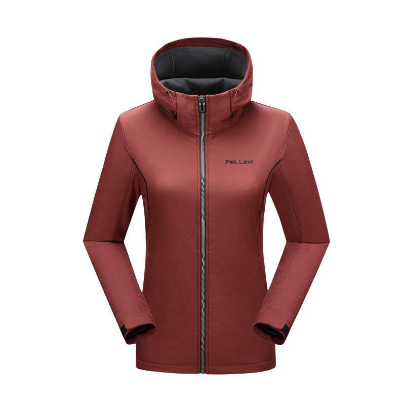 伯希和软壳冲锋衣女2026春秋新款户外防风防水加绒保暖单层外套男