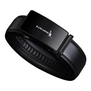 袋鼠皮带2026新款真皮自动扣男款商务潮流中青年休闲纯牛皮裤腰带