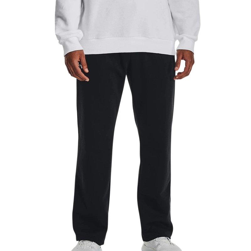 UA安德玛秋冬Rival男子抓绒保暖宽松直筒运动休闲长裤1379770-001