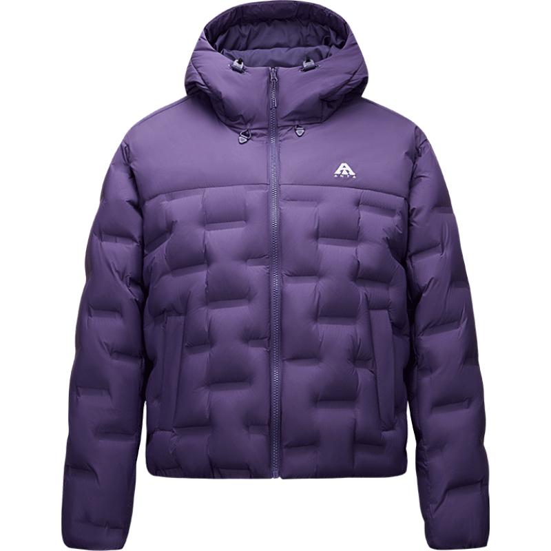 安踏面包羽绒服丨六度芯鹅绒服户外防风外套女士冬季加厚保暖夹克