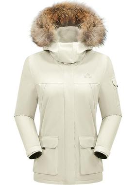 【极寒Ⅲ】伯希和户外大毛领羽绒服女2025冬新款700蓬鹅绒派克服