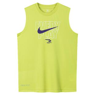 背心T恤短褲 Nike 男童夏季 兩件套運動裝 3brand兒童套裝 N32522332