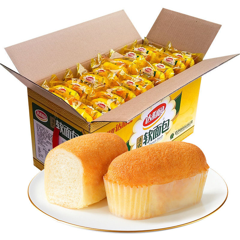 达利园法式软面包整箱批发学生营养早餐蛋糕点心宿舍充饥休闲零食