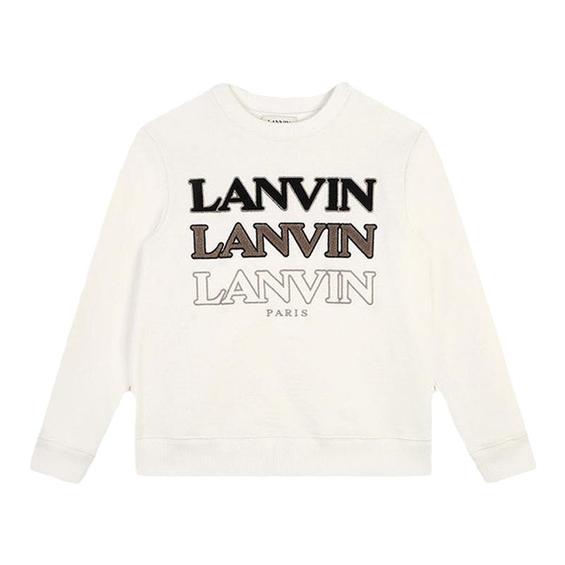 LANVIN浪凡刺绣LOGO休闲圆领卫衣