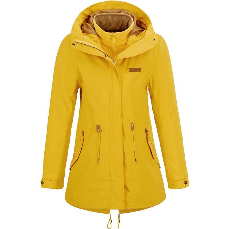 伯希和户外冲锋衣女款新款三合一抓绒内胆防风防水徒步登山服外套