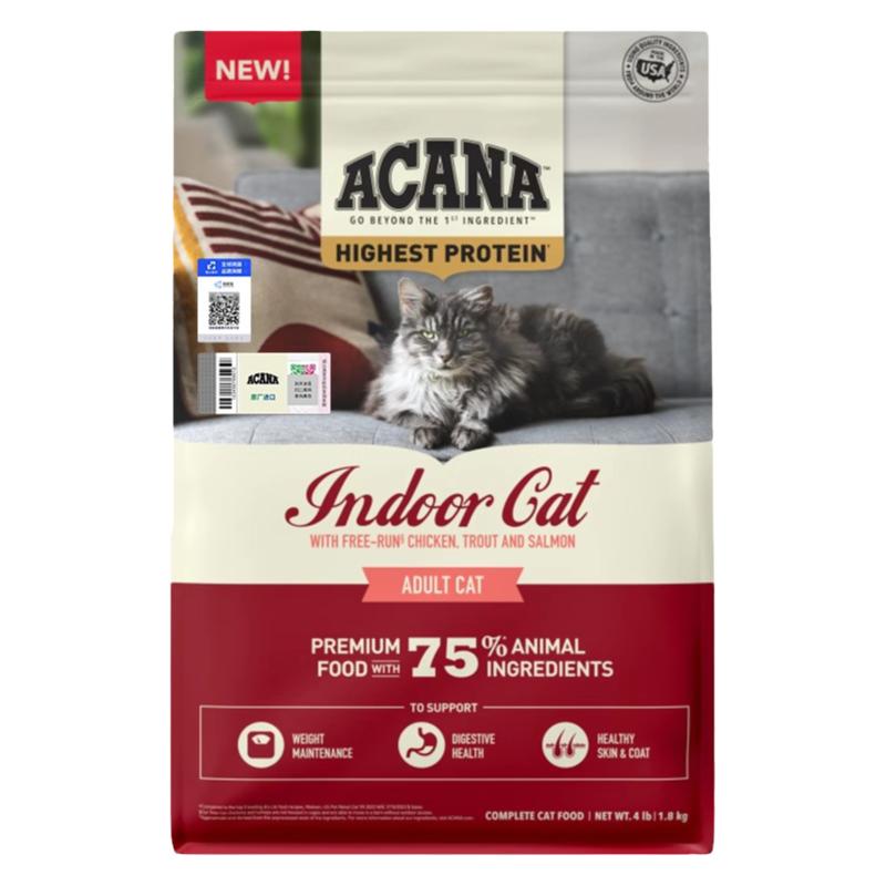 【百补】ACANA爱肯拿猫粮成猫鸡肉鱼营养进口无谷室内成猫猫粮