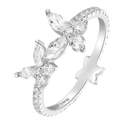 APMMonaco蝴蝶戒指女925纯银