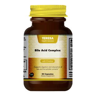 TERESA胆酸胶囊90粒胆汁酸胆盐补充剂胆囊保健品切除结石消化美国