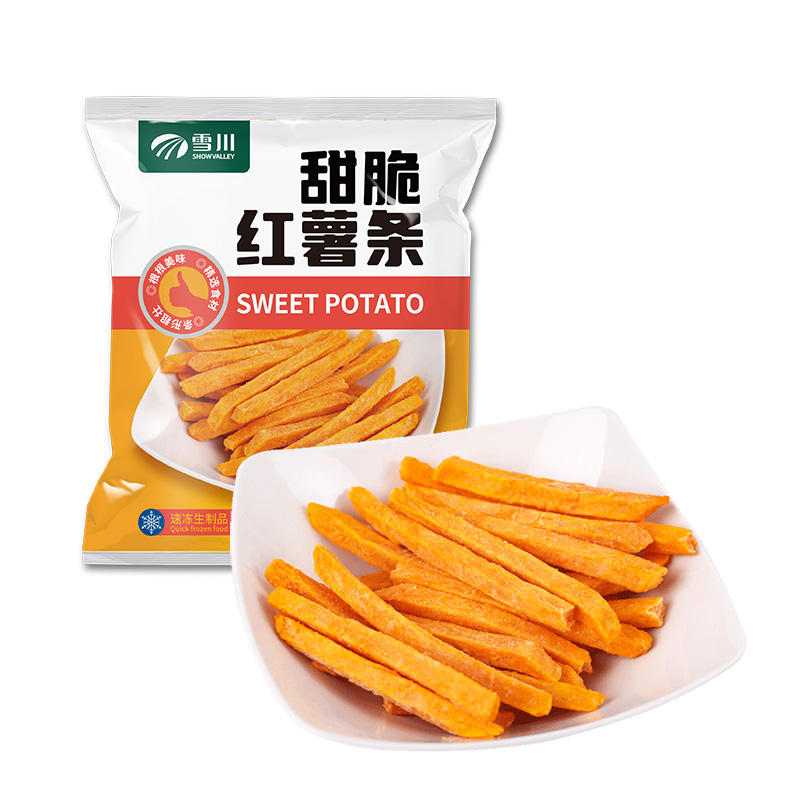 雪川食品甜脆红薯条500g