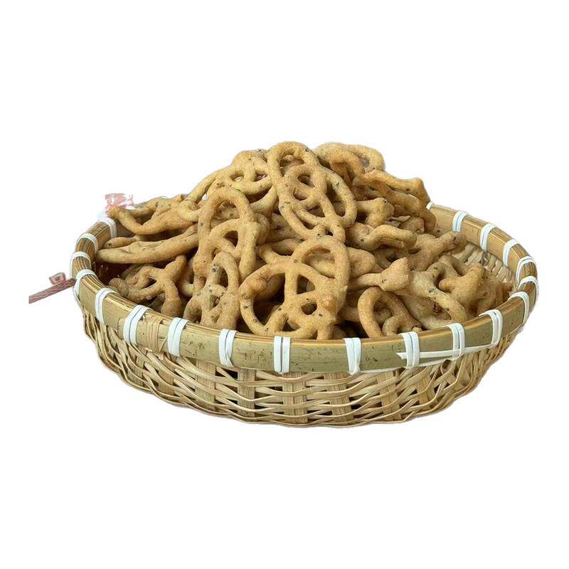 湖南攸县特产农家自制糯米散子兰花根麻花撒子传统手工糕点300克