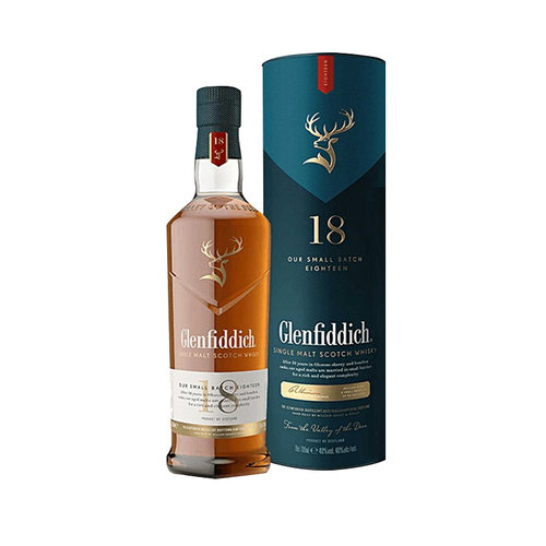 Glenfiddich格兰菲迪18年单一麦芽苏格兰威士忌进口洋酒700ml磨码