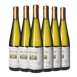 国产红酒宴请官方正品 Dynasty王朝干白葡萄经典 半干白750mL瓶箱装